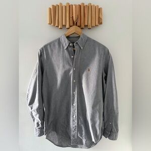 Polo Ralph Lauren - Gray Oxford Shirt - 15.5 M - Made in Canada